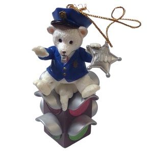Mistletoe Magic 2000 “Police Bear” Christmas Ornament